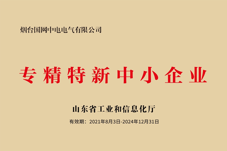 国网中电公司：山东省专精特新中小企业
